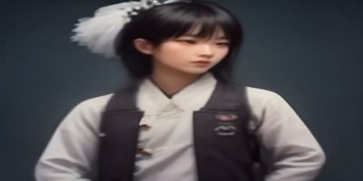 陈立航，javbus创始人兼首席执行官，西装笔挺站在公司logo背景墙前，眼神坚定，展现科技创业者的专业气质